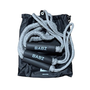 BABZ Premium Bungee Boat Dock Line 4ft-5.5ft - 2 Pack - Grey