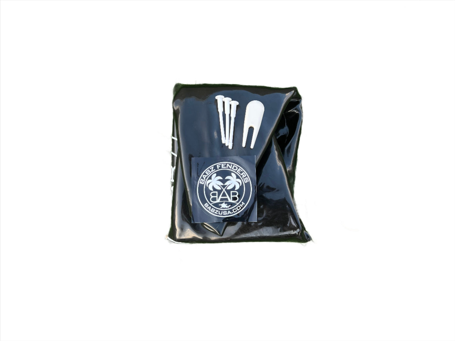 BABZ Classic Inflatable Boat Fender Bumpers (24", Black w/White Logo, Pack of 1)