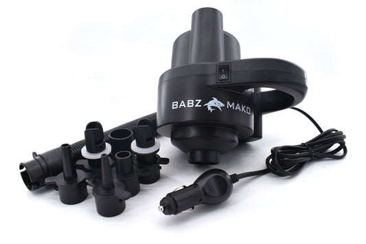 BABZ Mako 12V Electric Air Pump with 6 Nozzles