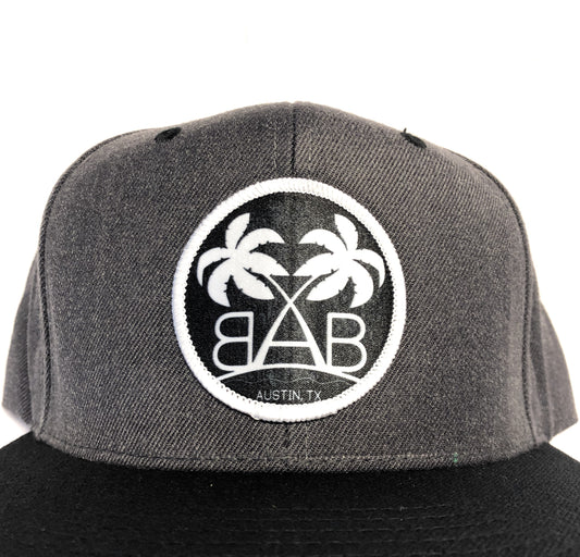 Gunmetal/Black Snapback Hat