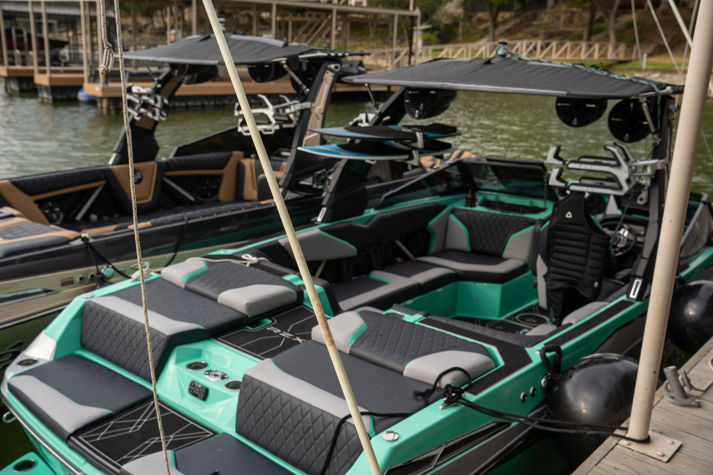 BABZ Classic Inflatable Boat Fender Bumpers (24", Black w/White Logo, Pack of 1)