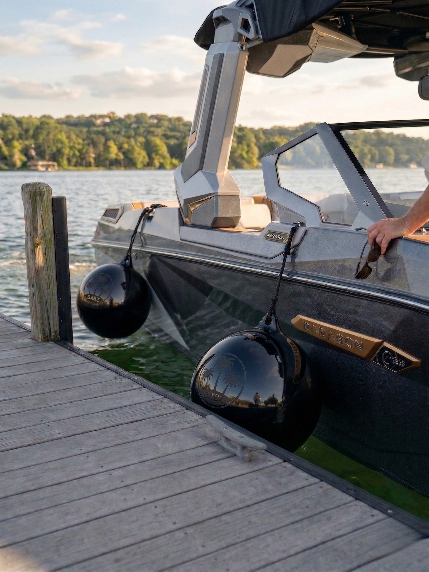 BABZ Pro Stealth Fender – The Original Inflatable Boat Fender, Large 25" Round Ball Bumper